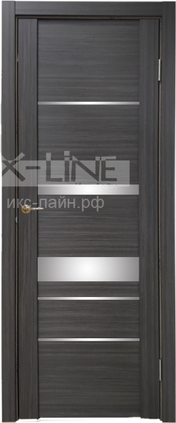 Дверь межкомнатная X-LINE U3023 велюр графит