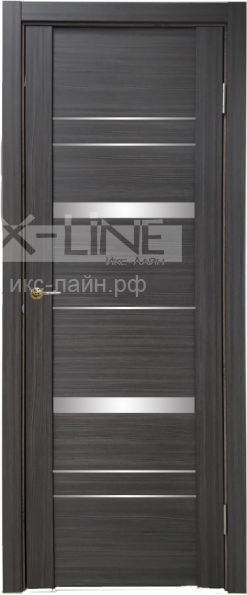 Дверь межкомнатная X-LINE U3027 велюр графит