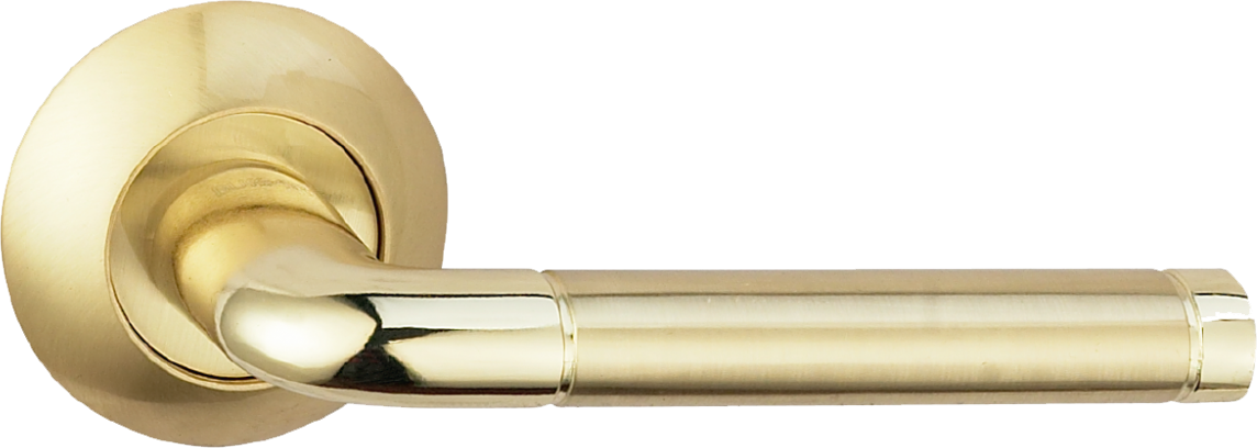 Ручка дверная на круглой накладке BUSSARE LINDO A-34-10