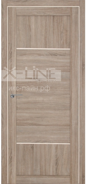 Дверь межкомнатная X-LINE Тунис 1 велюр серый