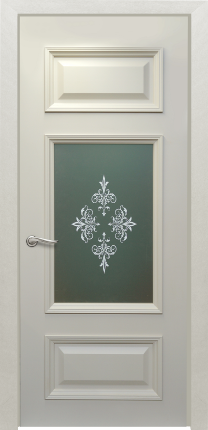 Дверь межкомнатная АЭЛИТА PERFECT 140 ДО стекло белое с рисунком