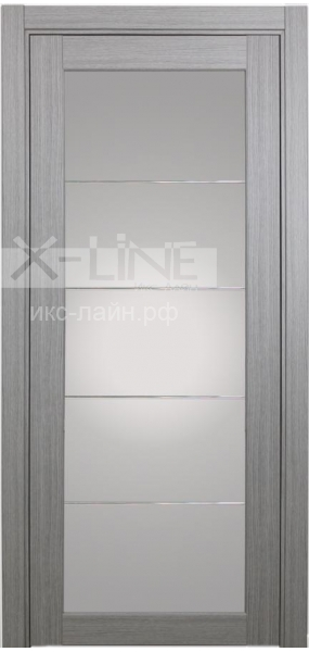 Дверь межкомнатная X-LINE XL07 mirage дуб серый