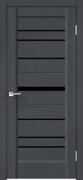 Дверь межкомнатная Velldoris Premier 20 SoftTouch лакобель черное Ясень графит структурный