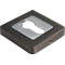 Накладка квадратная на ключевой цилиндр  MORELLI MH-KH-S55 GR/PC графит/полированный хром
