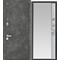 Дверь стальная ЦЕНТУРИОН С-114 (Черный муар+серый камень - зеркало +Белый софт)