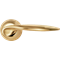 Ручка дверная на круглой розетке MORELLI MH-09 SG матовое золото