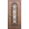 Дверь стальная FERRONI Vikont винорит патина (МДФ Грецкий орех - МДФ Сосна белая) со стеклопакетом