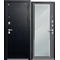 Дверь входная ЦЕНТУРИОН LUX-1 с зеркалом (ЧЕРНЫЙ МУАР - Софт маренго)