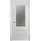 Дверь межкомнатная АЭЛИТА MALTA 2 ДО стекло белое с рис.