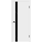 Дверь межкомнатная Velldoris GALANT Z1 ПВХ Эмалит белый стекло Лакобель черное (кромка ABS 2мм с 4-х ст. цвет черный)