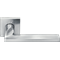 Ручка дверная на квадратной розетке MORELLI DIY MH-50-S6 SC/CP матовый хром/полированный хром