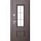 Дверь стальная с терморазрывом FERRONI Luxor Termo 3  Букле шоколад - МДФ Эмалит белый