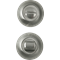 Завертка сантехническая на круглой накладке BUSSARE WC-10 S.CHROME Хром матовый