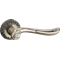 Ручка дверная на резной накладке BUSSARE ANTIGO A-39-20 ANT.BRONZE Античная бронза