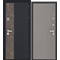Дверь стальная ЦЕНТУРИОН С-112 (Черный муар+кварц черный+орех мокко - Софт ясень грей+софт грей)