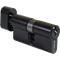 Ключевой цилиндр с поворотной ручкой MORELLI 60CK BL черный