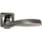 Ручка дверная на квадратной розетке MORELLI DIY MH-45 GR/CP-S55/графит/полированный хром