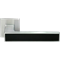 Ручка дверная на квадратной розетке MORELLI DIY MH-48-S6 SC/BL матовый хром/черный