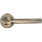 Ручка дверная на круглой розетке MORELLI MH-13 MAB/AB  матовая античная бронза/античная бронза