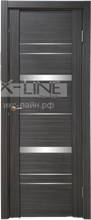 Дверь межкомнатная X-LINE U3027 велюр графит