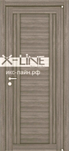 Дверь межкомнатная X-LINE Light 2122/1 велюр серый