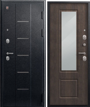 Дверь входная ЦЕНТУРИОН V-04 (Черный муар - Венге)