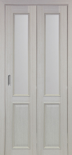 Дверь-книжка OPTIMA PORTE Тоскана 602.21ОФ1 багет стекло Экошпон