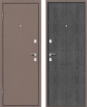 Дверь стальная VALBERG Марс 6 (МОККО - Шале графит)