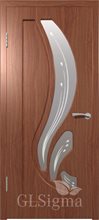 Дверь межкомнатная "Сигма 82" (Лиана) Итальянский орех