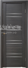 Дверь межкомнатная X-LINE U3026 велюр графит