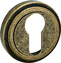 Ключевая накладка на евроцилиндр круглая PALIDORE CL 6 ABB античная бронза