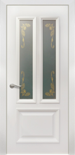 Дверь межкомнатная АЭЛИТА PERFECT 75 ДО стекло белое с рисунком