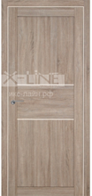 Дверь межкомнатная X-LINE Гвинея 1 велюр серый