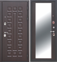 Входная металлическая дверь FERRONI 12 см Сенатор МДФ Венге - Зеркало МДФ Венге