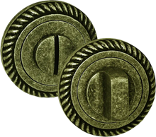 Завёртка сантехническая на круглой накладке PALIDORE OL4 ABB, античная бронза
