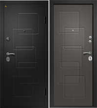 Дверь стальная Ретвизан Аризона-225 (Сатин черный - Графит)