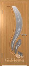 Дверь межкомнатная "Сигма 82" (Лиана) Миланский орех