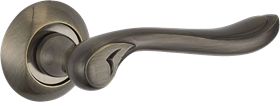Ручка дверная на круглой накладке BUSSARE VITRA A-24-10 ANT.BRONZE Античная бронза