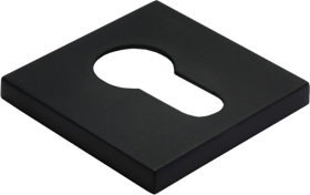 Накладка квадратная на ключевой цилиндр  MORELLI MH-KH-S6 BL  черный