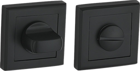 Завертка сантехническая на квадратной накладке BUSSARE WC-30 BLACK черный