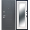 Входная металлическая дверь FERRONI 7,5 см ГАРДА Серебро - Зеркало Фацет МДФ Белый ясень