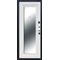 Входная дверь FERRONI 7,5 см Гарда Серебро - МДФ Зеркало фацет  Белый ясень