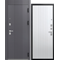 Дверь входная ЦЕНТУРИОН LUX-12 (Кашемир графит Черный муар - Кашемир белый)