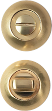 Завертка сантехническая на круглой накладке BUSSARE WC-10 S.GOLD Золото матовое