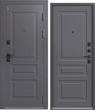 Дверь входная ЦЕНТУРИОН LUX-4 (Кашемир графит Антрацит муар - Кашемир графит)