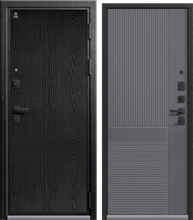 Дверь входная ЦЕНТУРИОН LUX-8 (Распил графит Серый муар - Кашемир графит)