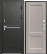 Дверь входная ЦЕНТУРИОН LUX-3 (Графит муар - Кашемир грей)