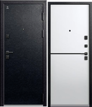 Дверь входная ЦЕНТУРИОН С-105 (ЧЕРНЫЙ МУАР - Кашемир белый)