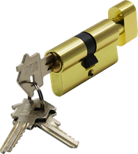 Цилиндр ключ-завёртка  BUSSARE CYL 3-60 TR GOLD Золото матовое