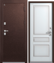 Дверь входная Терморазрыв ЦЕНТУРИОН Т-2 (Шоколадный муар - Кашемир белый)